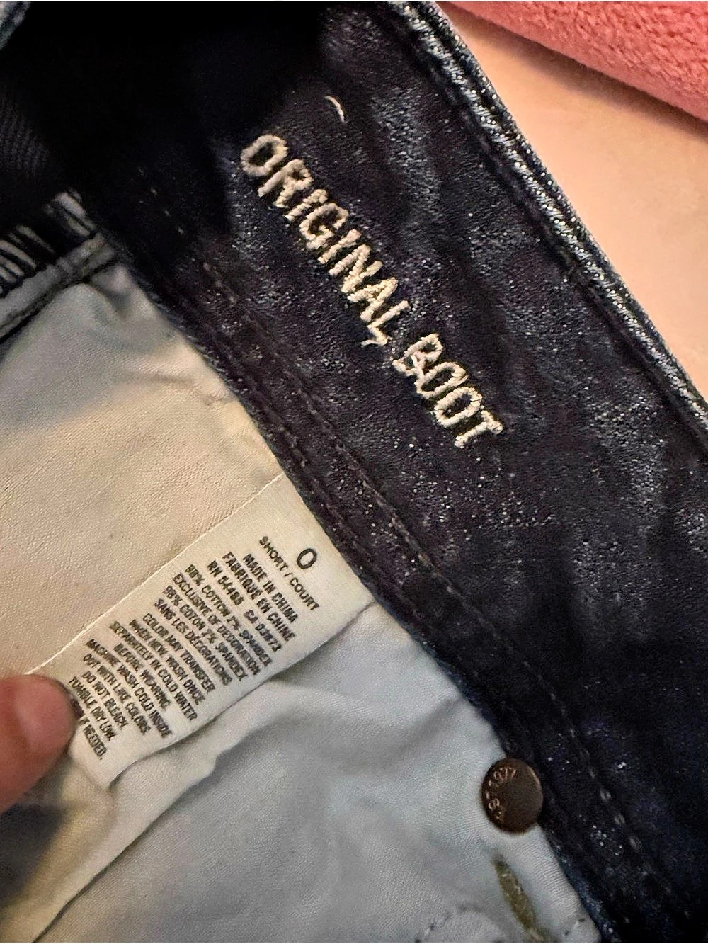 American Eagle Original Bootcut Jeans in Blue Size 0 - Picture 4 of 4
